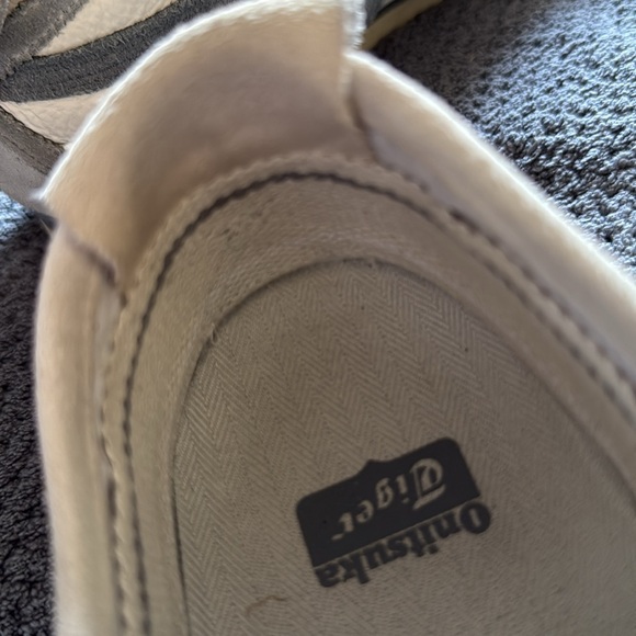 Onitsuka Tiger Mexico 66 White Gray Suede Leather Sneakers 6.5 Retro Low Top - Picture 9 of 14